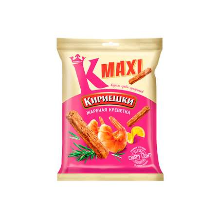 Сухарики KDV со вкусом жареных креветок 60 г 13 шт