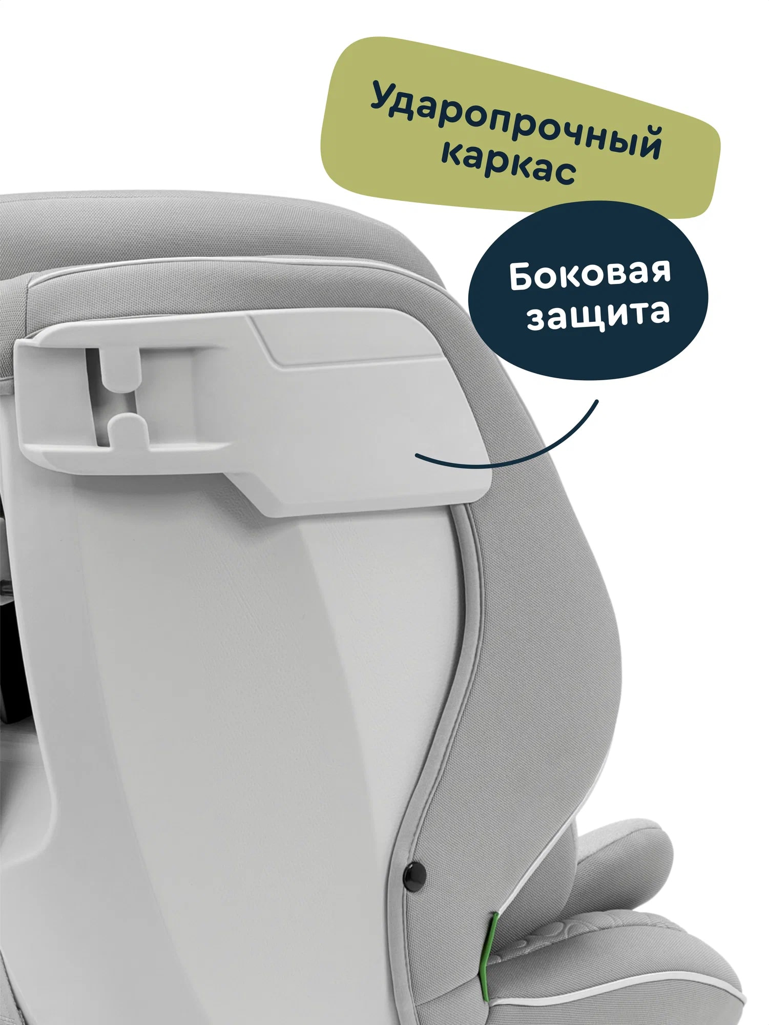 Автокресло Junion Julsi i-size группа 0+/1/2/3 0-36 кг 0-12 лет 360° Isofix серый - фото 10