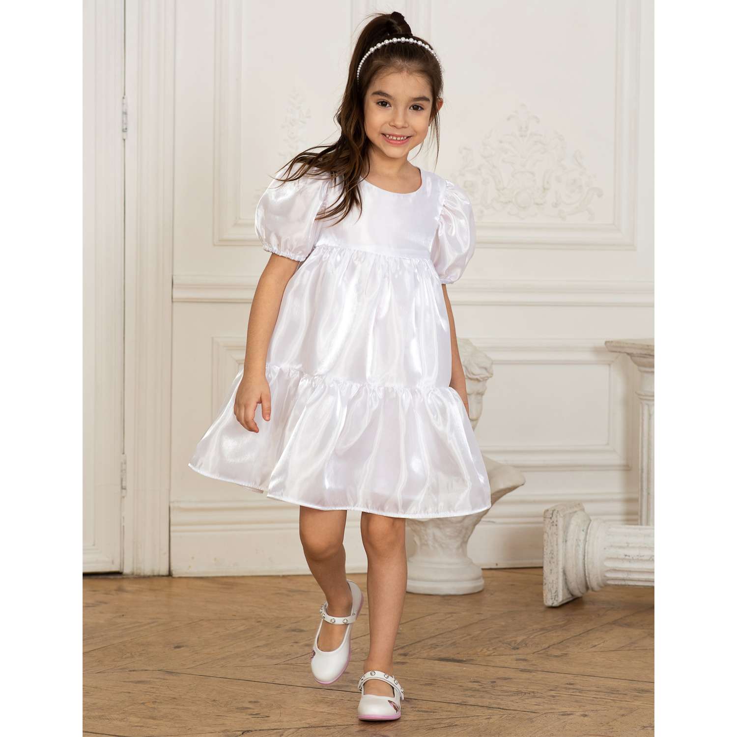 Платье LisaWeta D-006-22 белый - фото 1