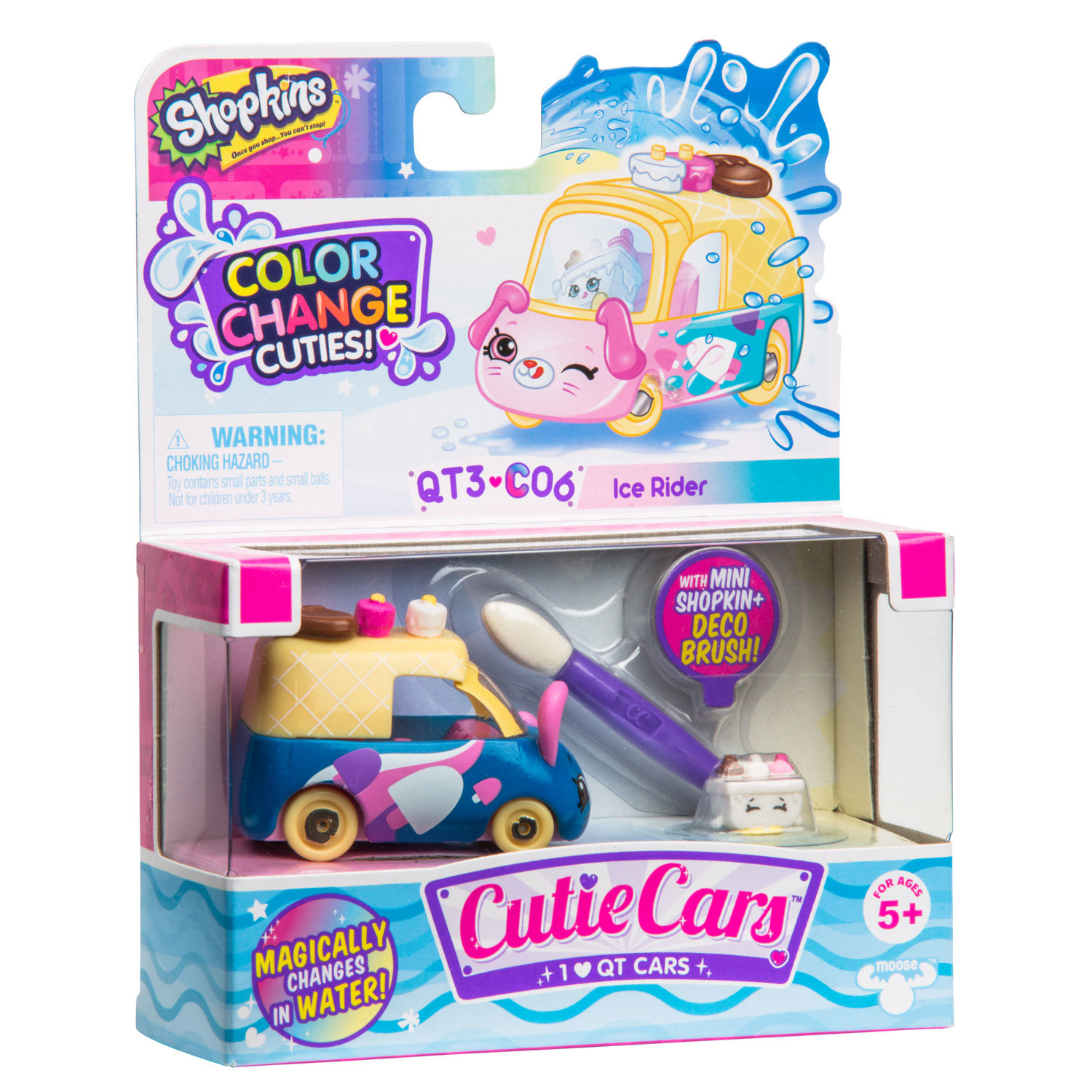 Машинка Cutie Cars Фургончик мороженого меняющая цвет с кисточкой 57130 - фото 4
