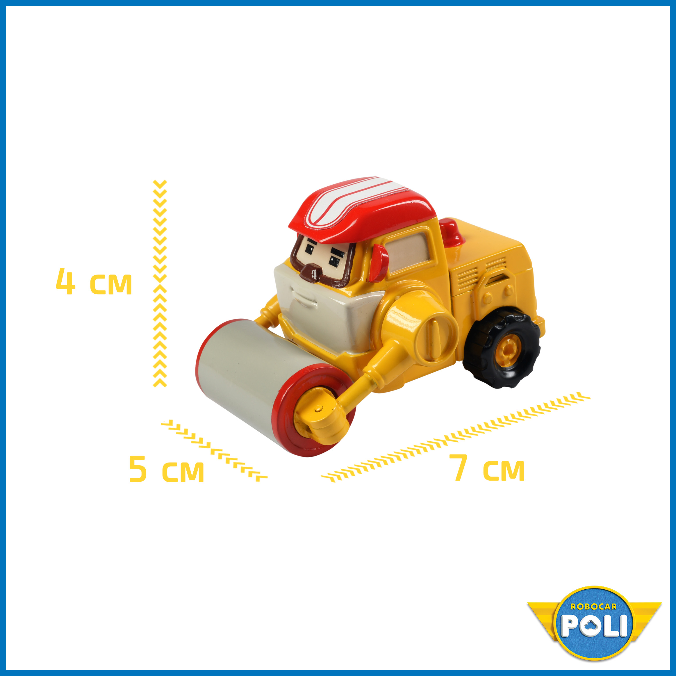 Металлическая машинка РОБОКАР ПОЛИ Макс, 6 см MRT-0609 - фото 4