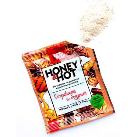 Имбирный напиток Monzil Honey Hot Имбирь Мёд Корица 6 пакетиков по 18 г