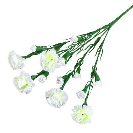 Цветы искусственные Гвоздика кустовая 60см Белый 296369