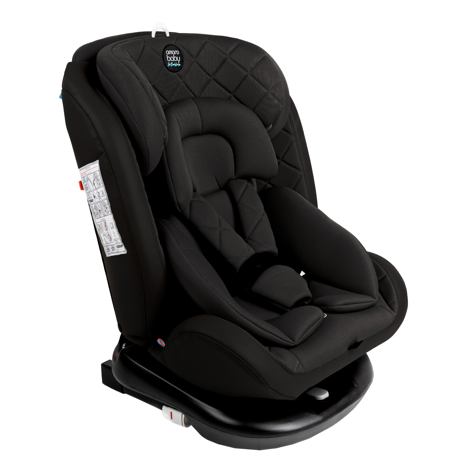 Автокресло Amarobaby Brilliant Isofix класс D группа 0+/1/2/3 Черный - фото 1