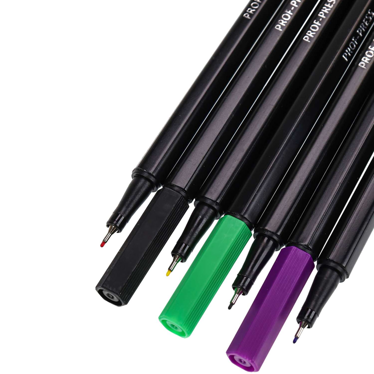 Набор ручек капиллярных Prof-Press Линеры Madrid 24 цвета диаметр 0.4 мм - фото 5