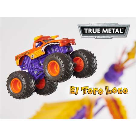 Набор игровой Monster Jam 1:64 машинка+трамплин El Toro Loco Big Air 6045029