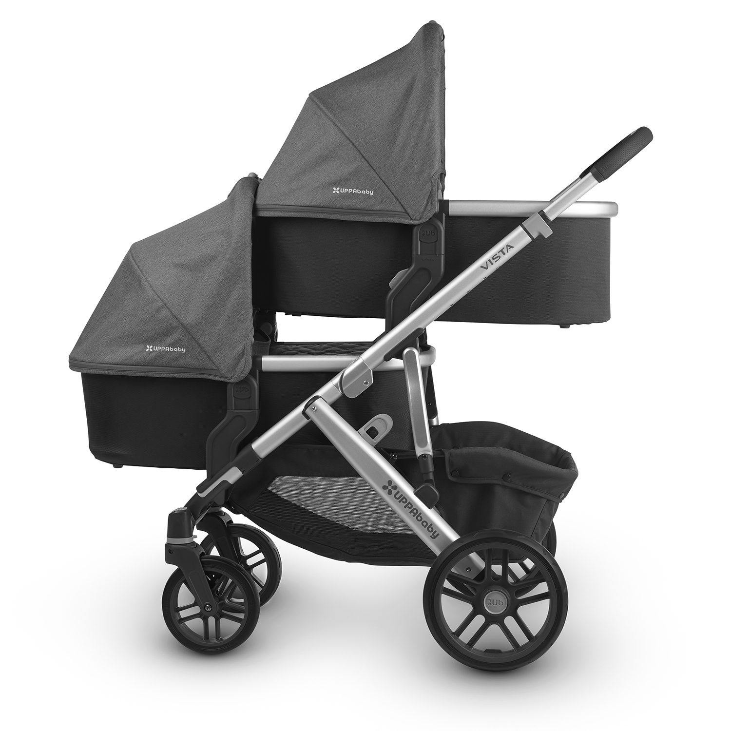 Люлька для коляски UPPAbaby Cruz и Vista 2018 Jordan Black-Grey malange 0918-BAS-EU-JOR - фото 5