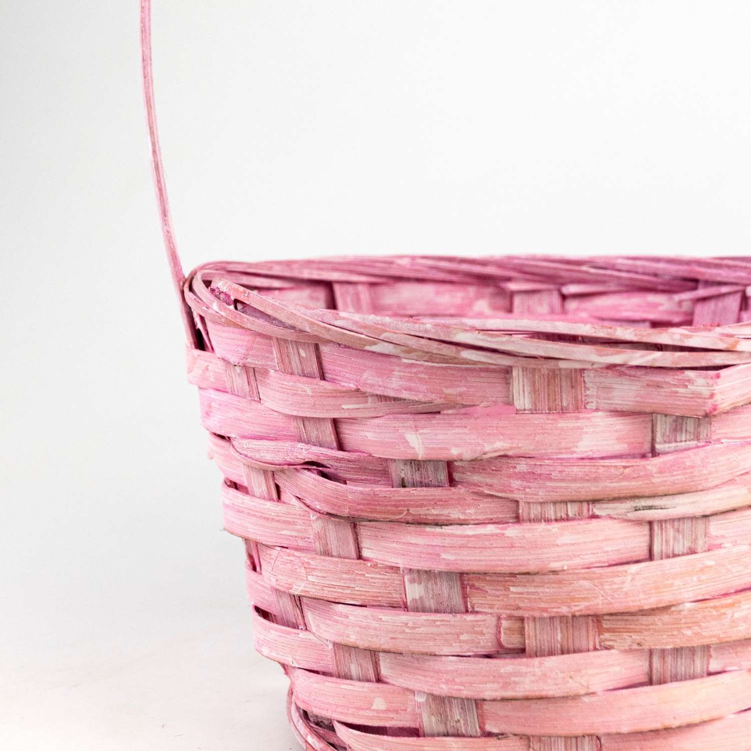 Корзина плетеная Азалия Декор из бамбука D16х10хH32см цвет розовый - фото 5