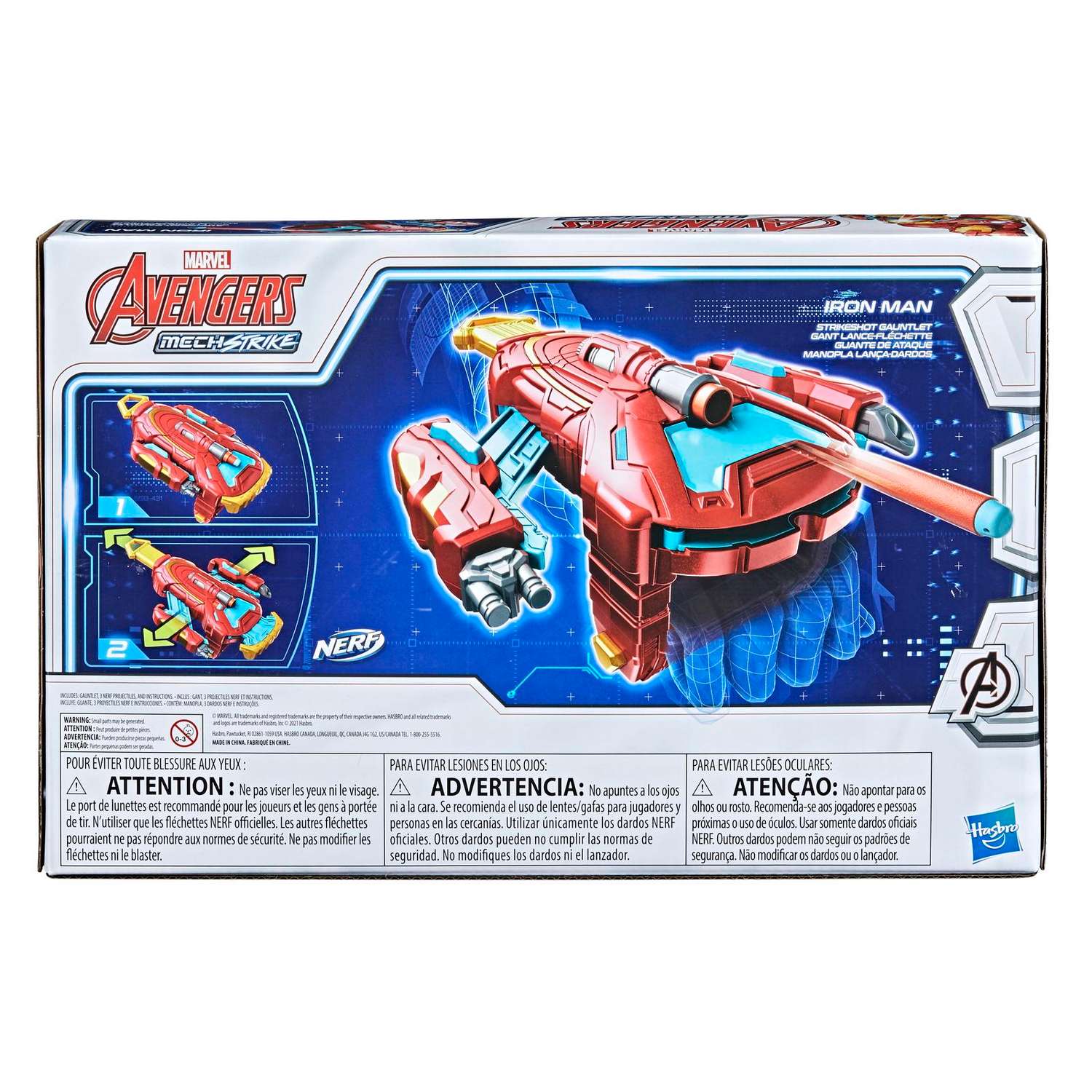 Игрушка Marvel Экипировка на руку Nerf Железный человек F0266EU4 - фото 3