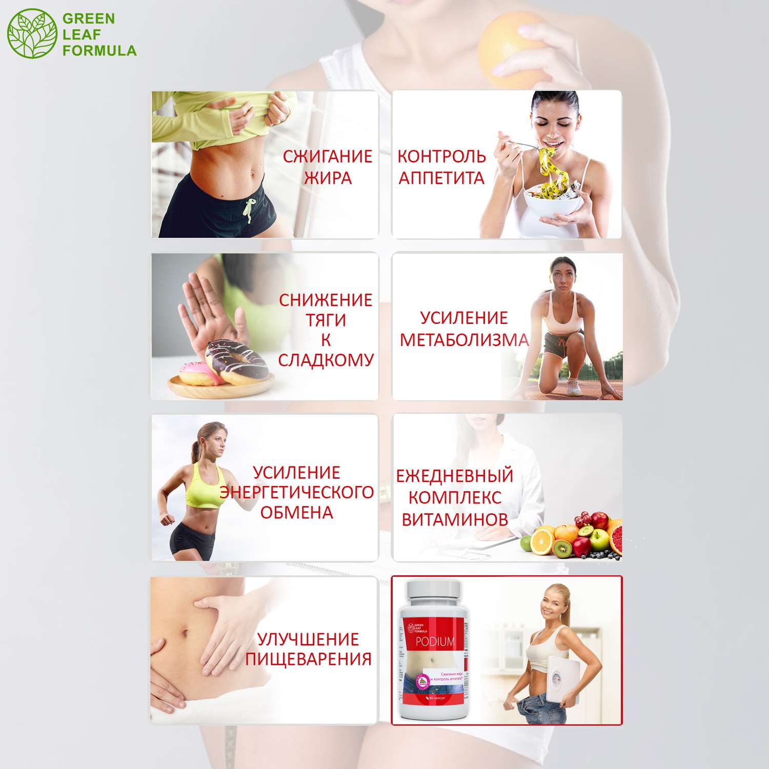 Таблетки для похудения Green Leaf Formula жиросжигатель для похудения для женщин и мужчин блокатор аппетита - фото 6