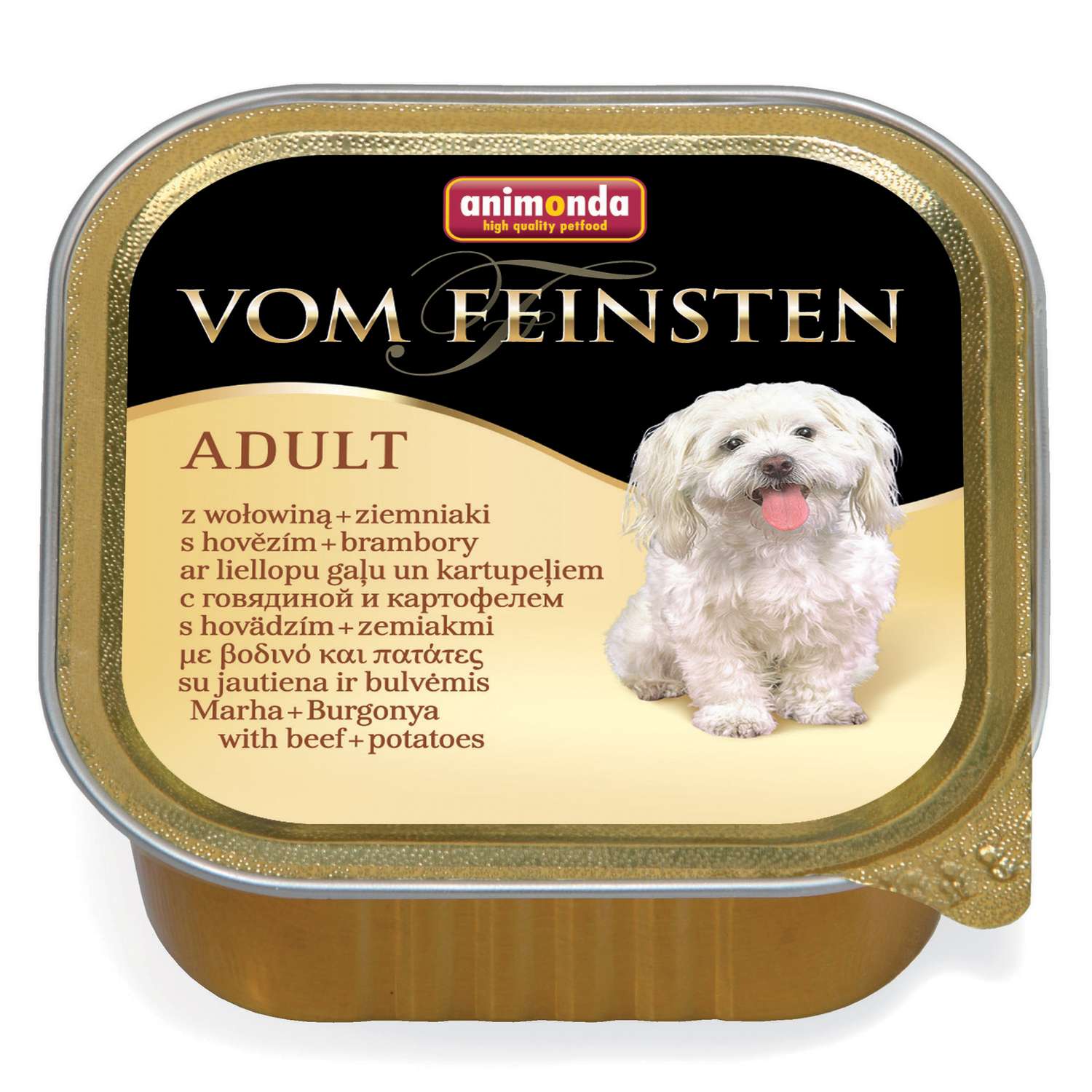 Корм для собак ANIMONDA 150г Vom Feinsten Menue с говядиной и картошкой консервированный - фото 1