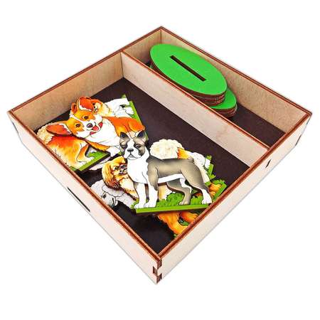 Игровой набор в коробке Нескучные игры Собаки декоративные дерево