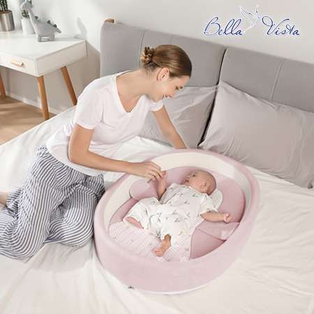 Кокон для новорожденных BELLA VISTA P-02 розовый