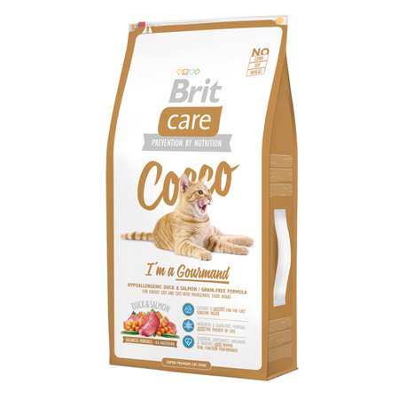 Корм сухой для кошек Brit Care 7кг беззерновой для гурманов