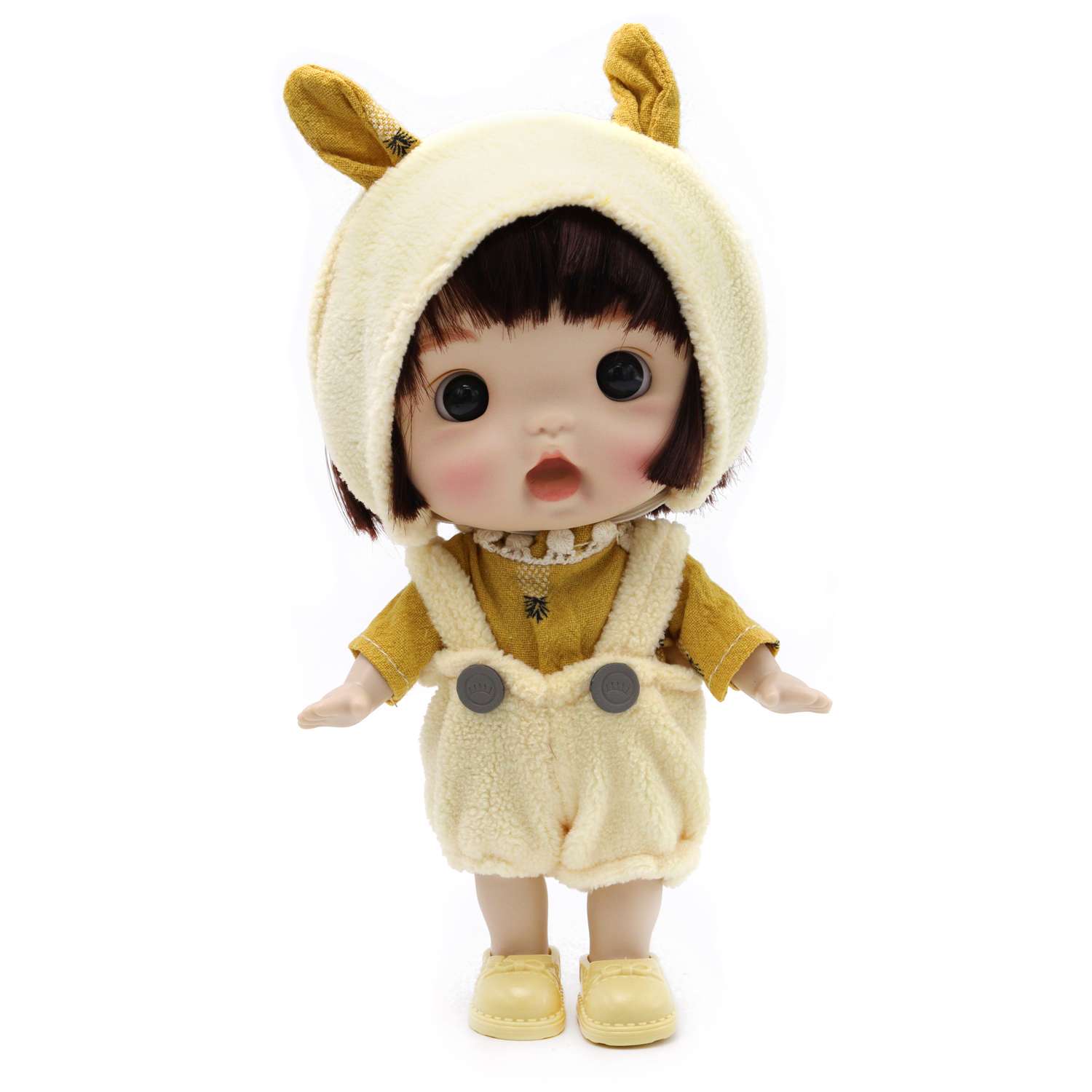Кукла Funky Toys в шапке с желтыми ушками 18 см FT0689324 FT0689324 - фото 1