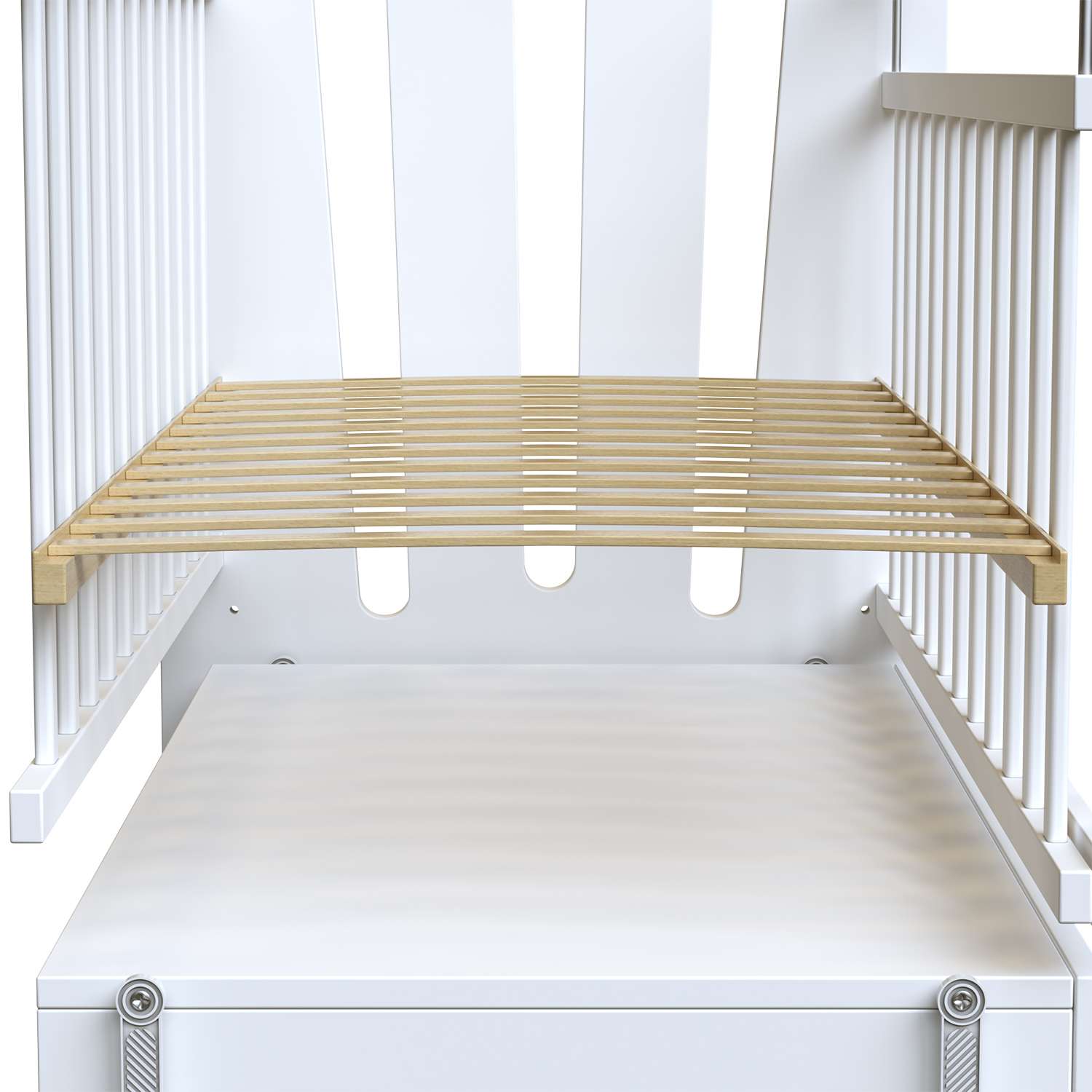 Кровать ВДК Orso колесо-качалка с ящиком Белый - фото 5