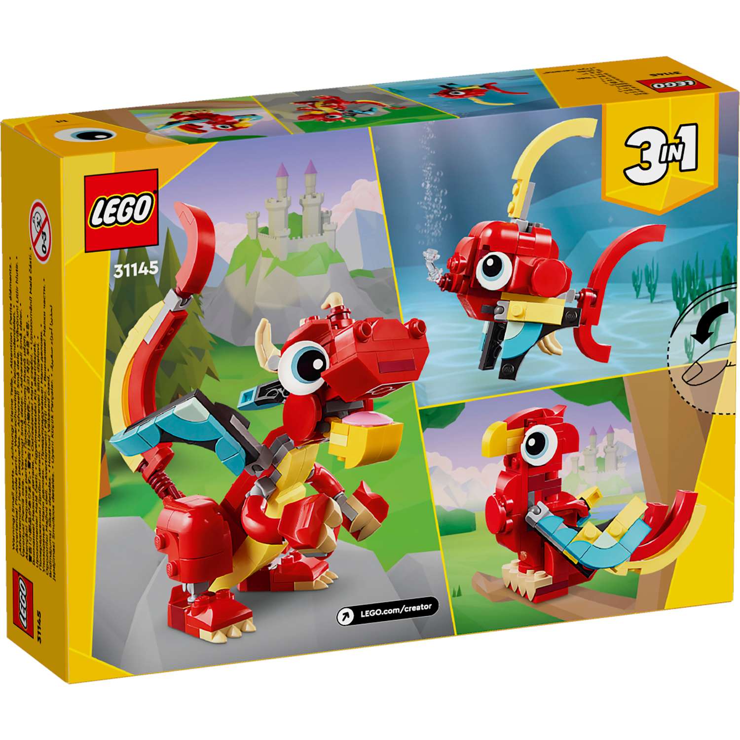 Конструктор LEGO Красный дракон 31145 - фото 8