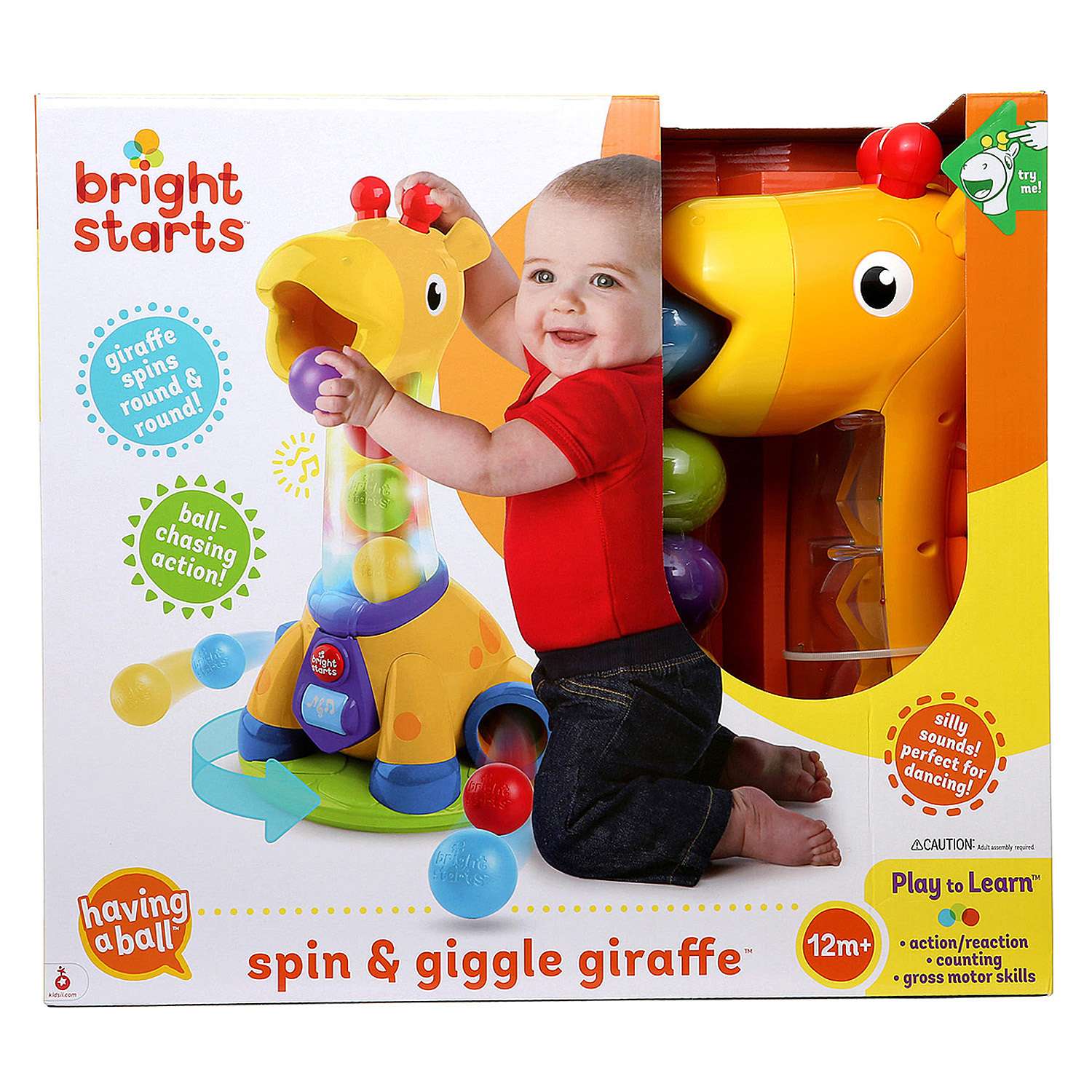 Игрушка развивающая Bright Starts Весёлый жирафик 10933 - фото 2