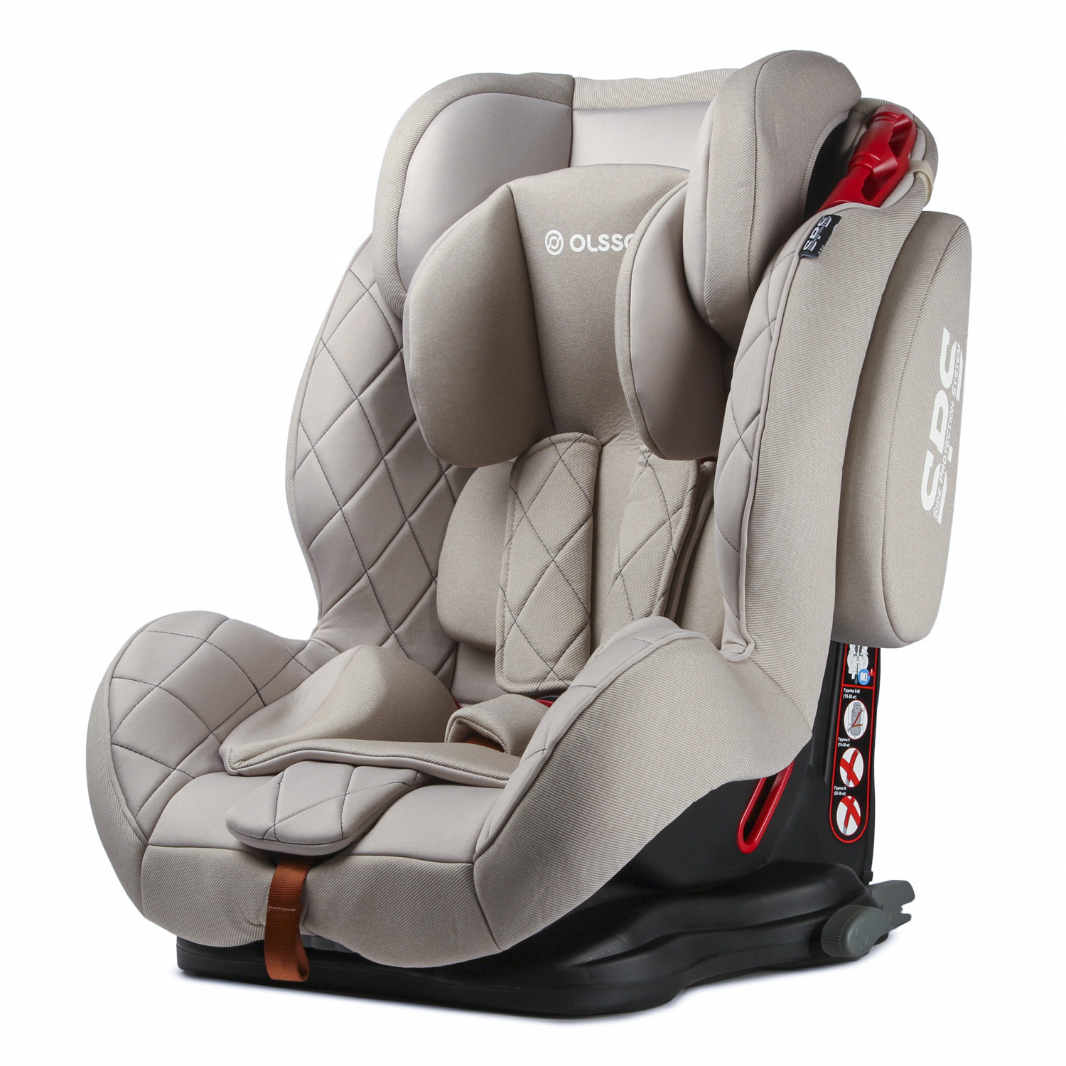 Автокресло Olsson Voyager Fix Beige Sport Isofix 1/2/3 (9-36 кг) - фото 6