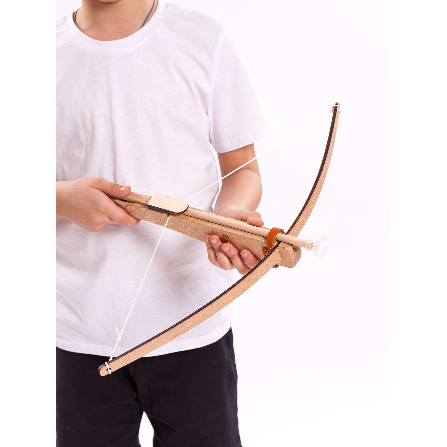 Деревянный арбалет Древо Игр детский с двумя стрелами на присосках - фото 14