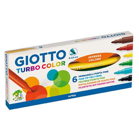 Набор фломастеров GIOTTO TURBO COLOR 6 цветов