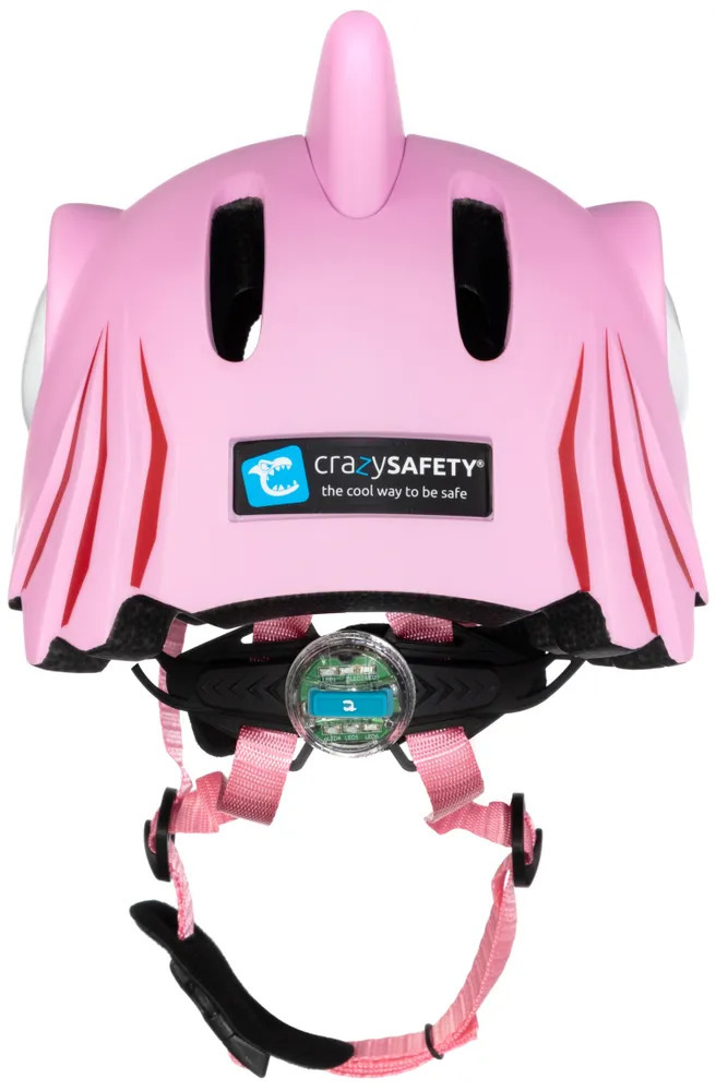 Шлем защитный Crazy Safety Pink shark с механизмом регулировки размера 49-55 см - фото 2