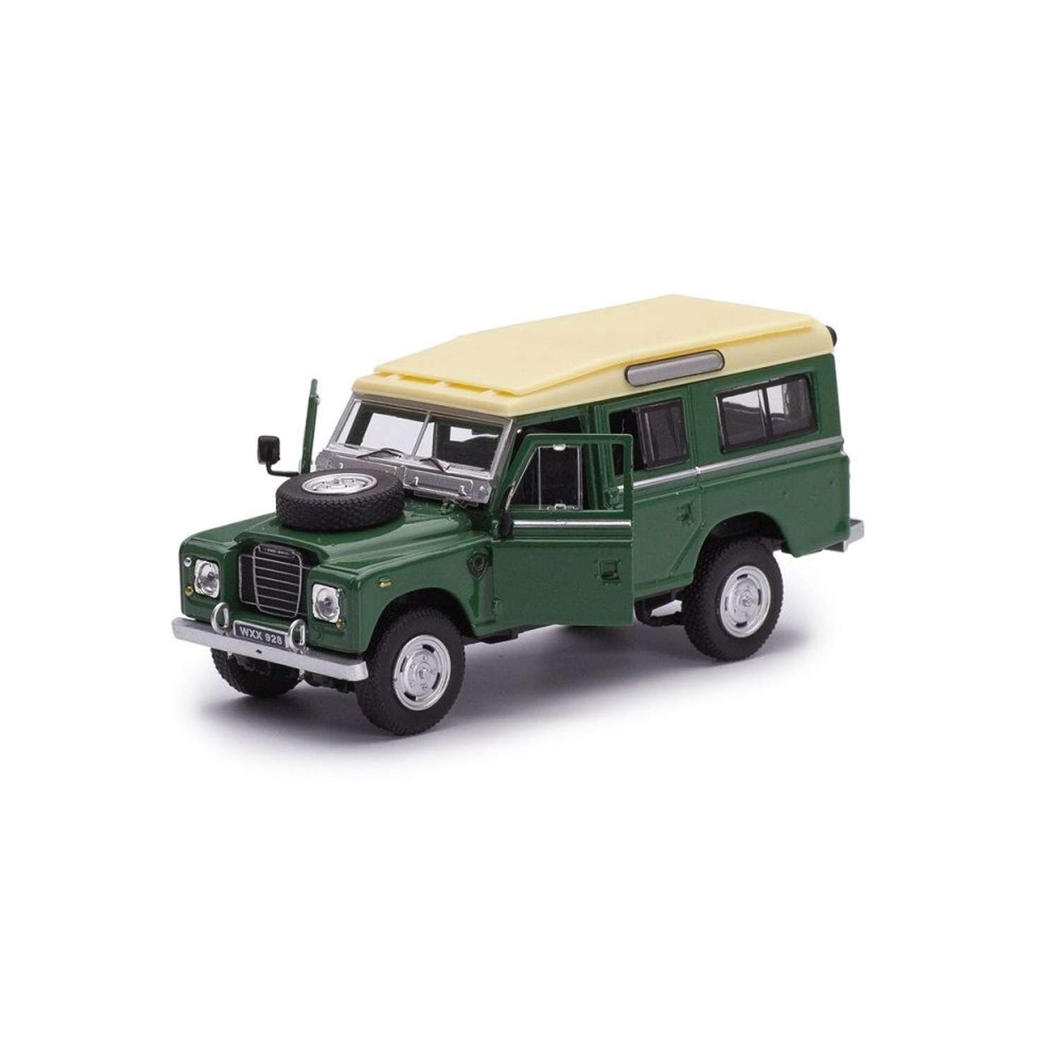 Мини-модель 1:43 CARARAMA Land Rover Series 109 металлическая зеленая 7866 - фото 3