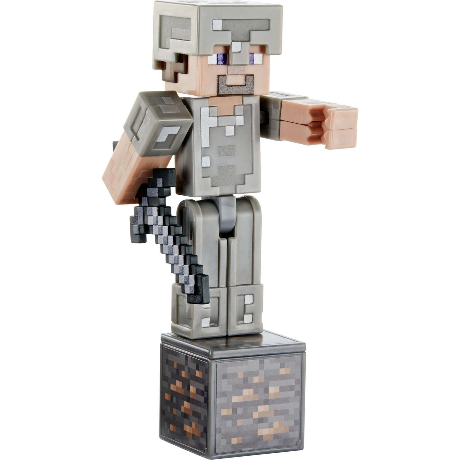 Фигурка Minecraft Стив в железной броне с аксессуарами GCC17 - фото 4