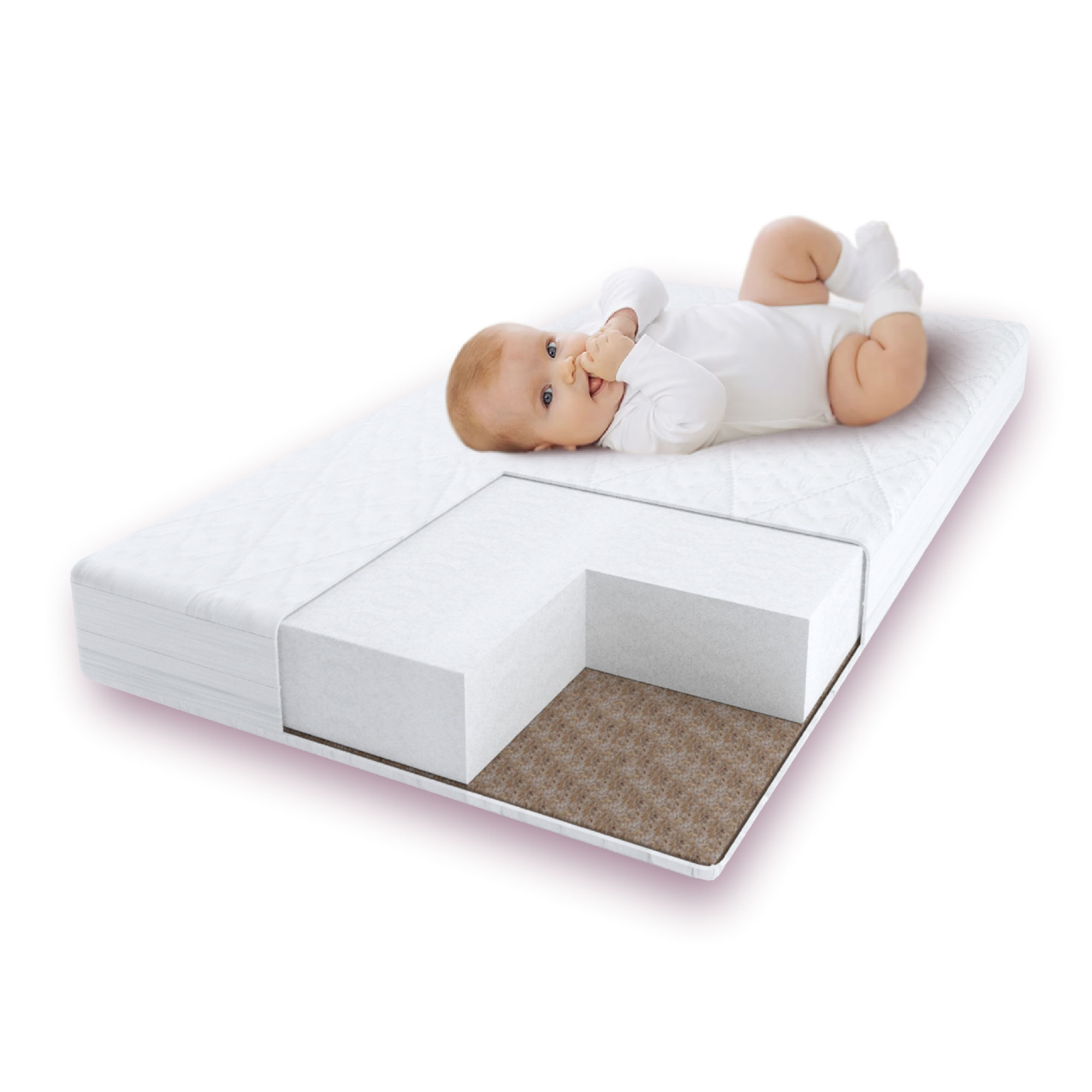 Матрас Comfort Plus AmaroBaby со съемным чехлом 1190x590х120 см