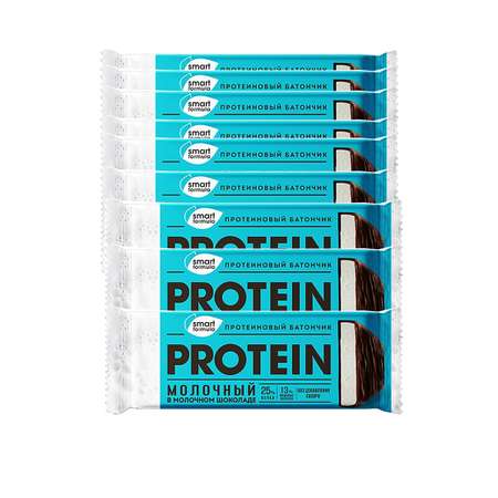 Батончик протеиновый Smart Formula молочный в молочном шоколаде 15 штук по 40 г