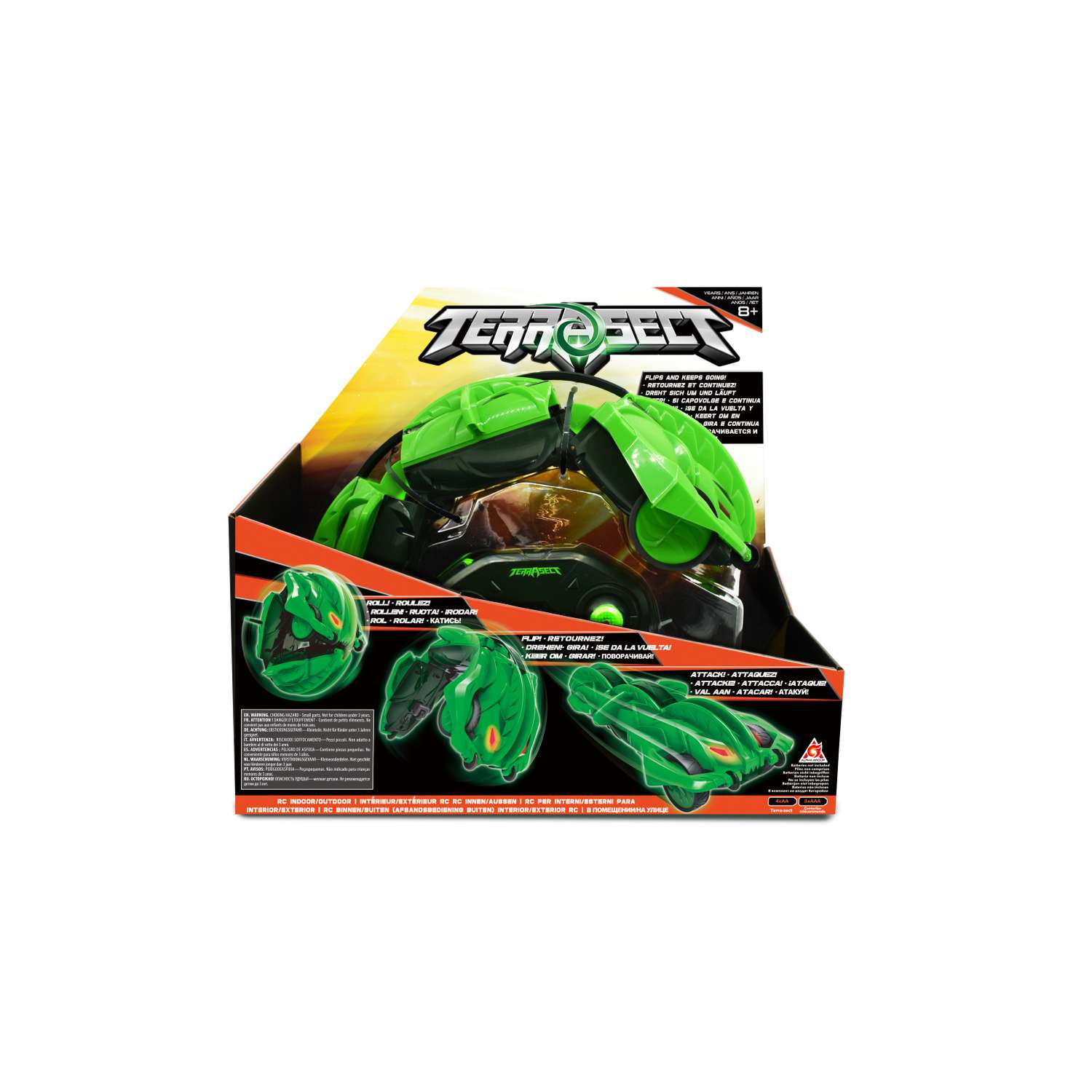 Игрушка радиоуправляемая Terra Sect машинка трансформер в виде ящерицы зеленая - фото 2
