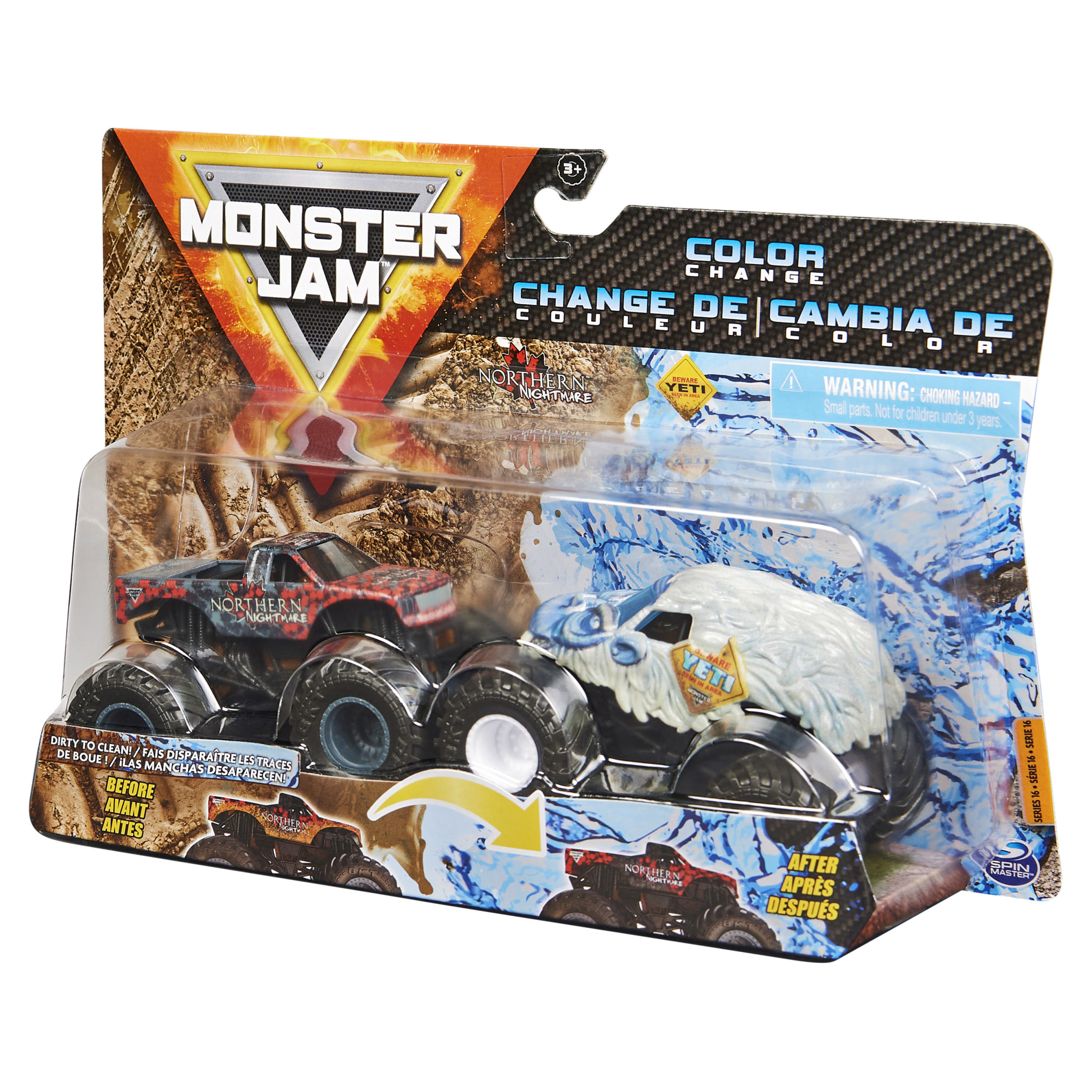 Внедорожник Monster Jam YetiVsNrthrnNghtmre 1:64 6044943 - фото 5