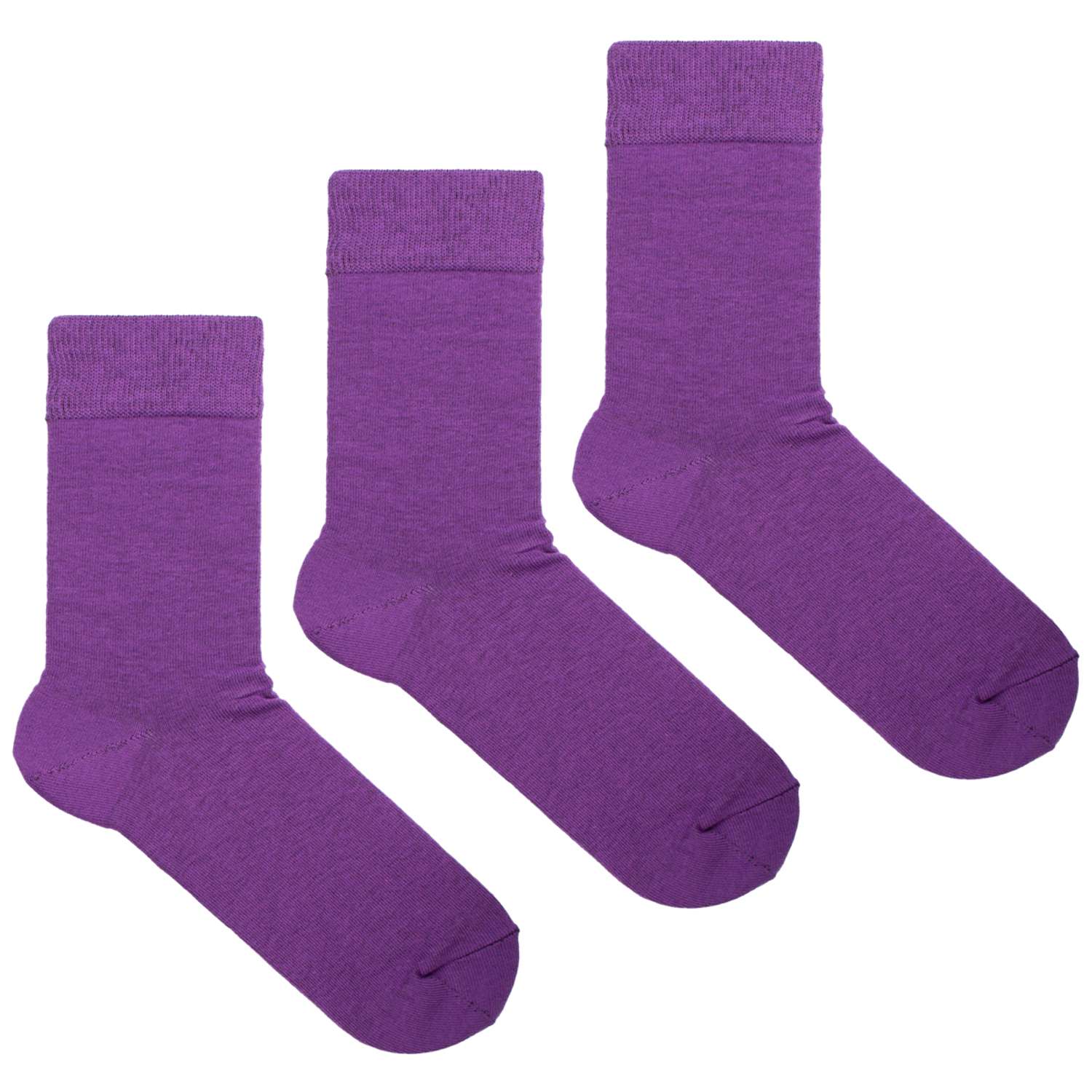Носки 3 пары Babushka D3 Фиолетовые - фото 1