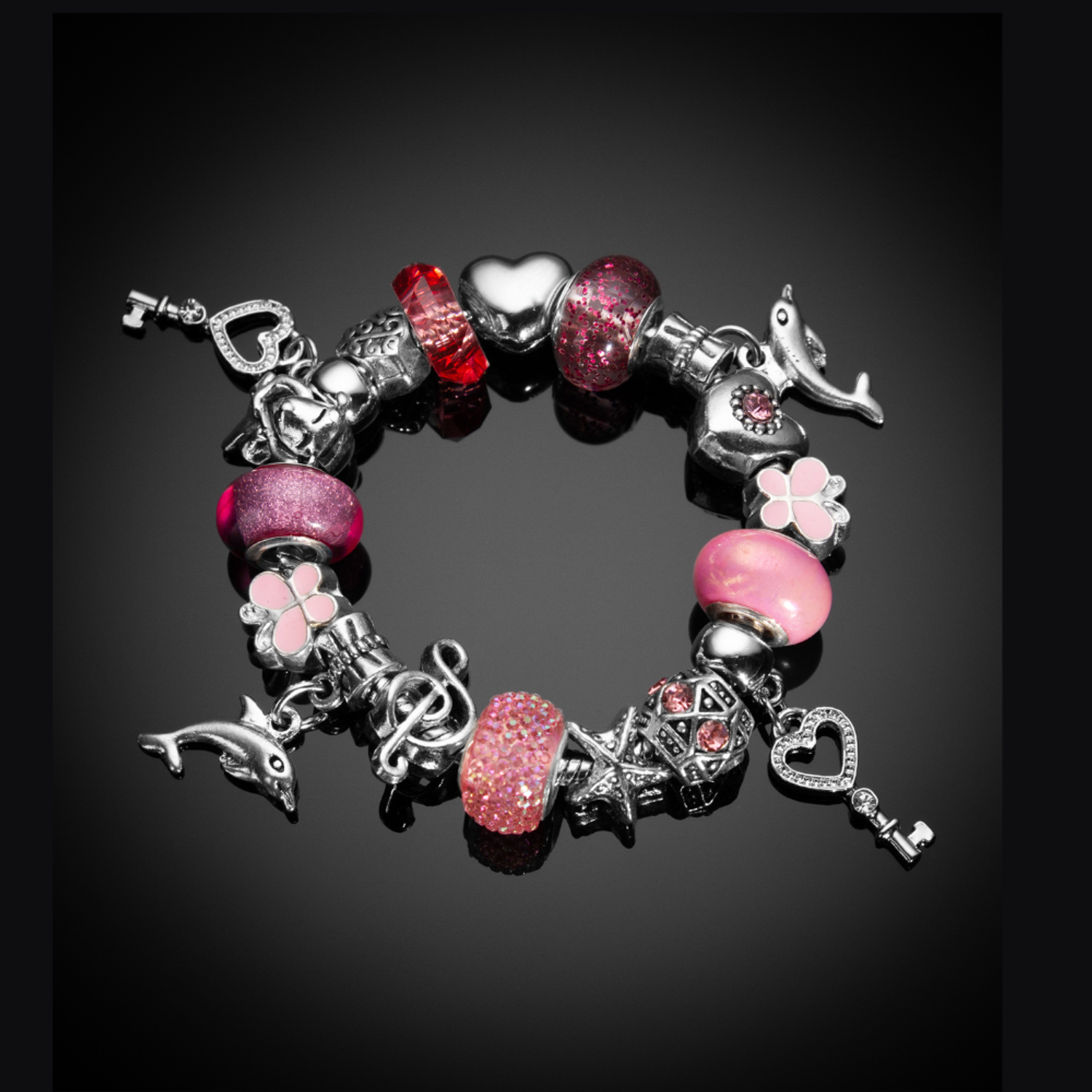 Наборы для создания украшений NRAVIZA Детям браслеты розовые - фото 12