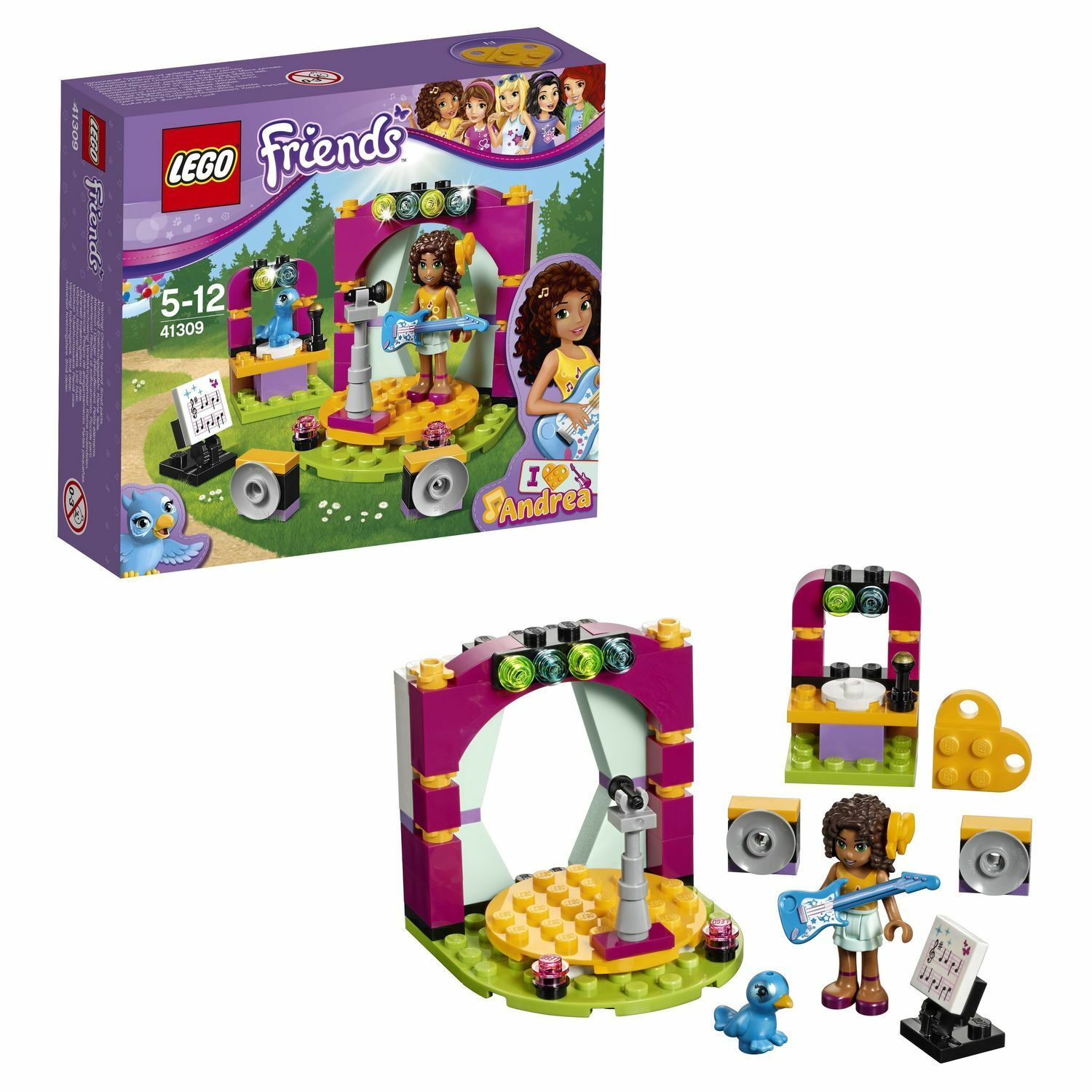 Конструктор LEGO Friends Музыкальный дуэт Андреа (41309) - фото 1