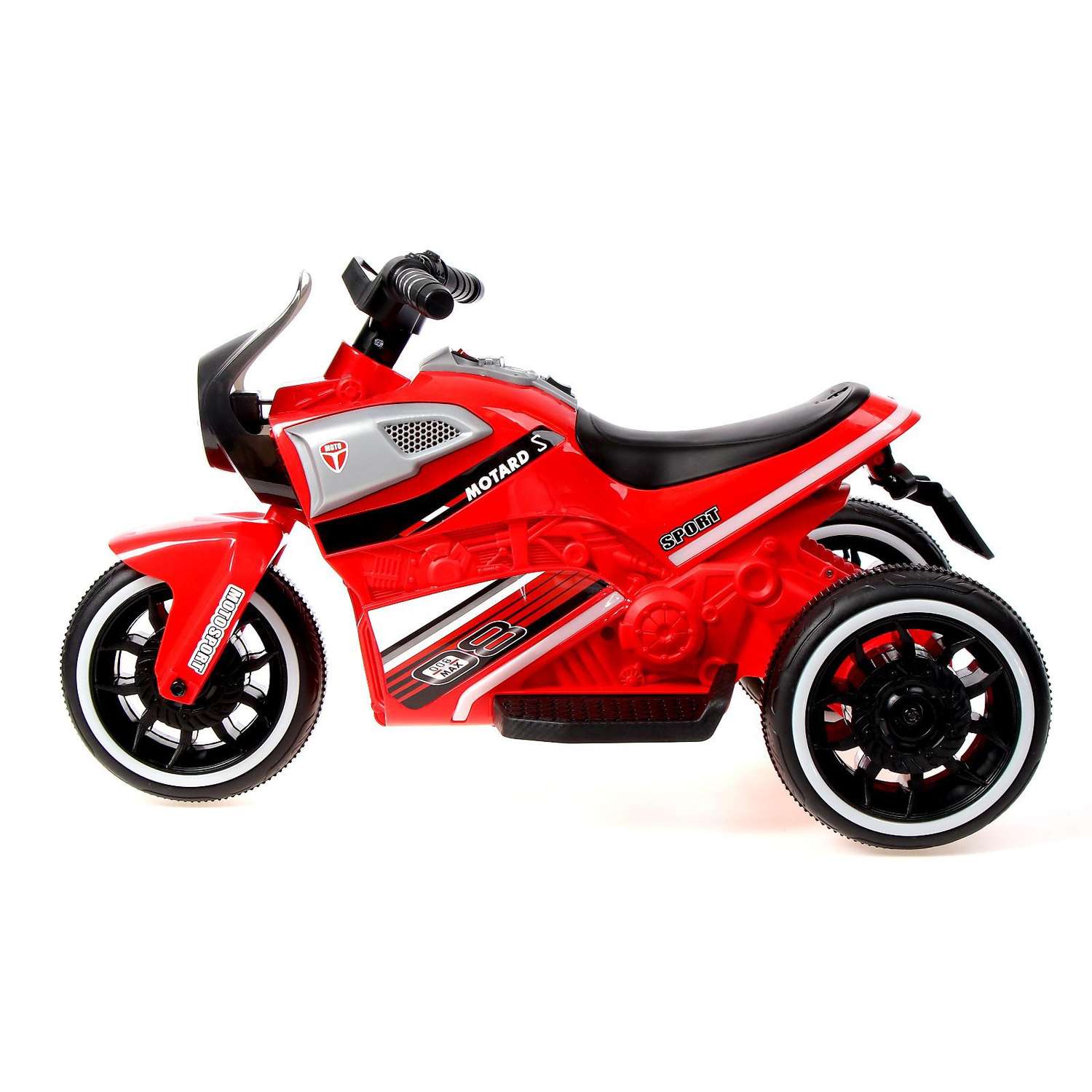 Электромотоцикл Sima-Land Техно цвет красный - фото 2