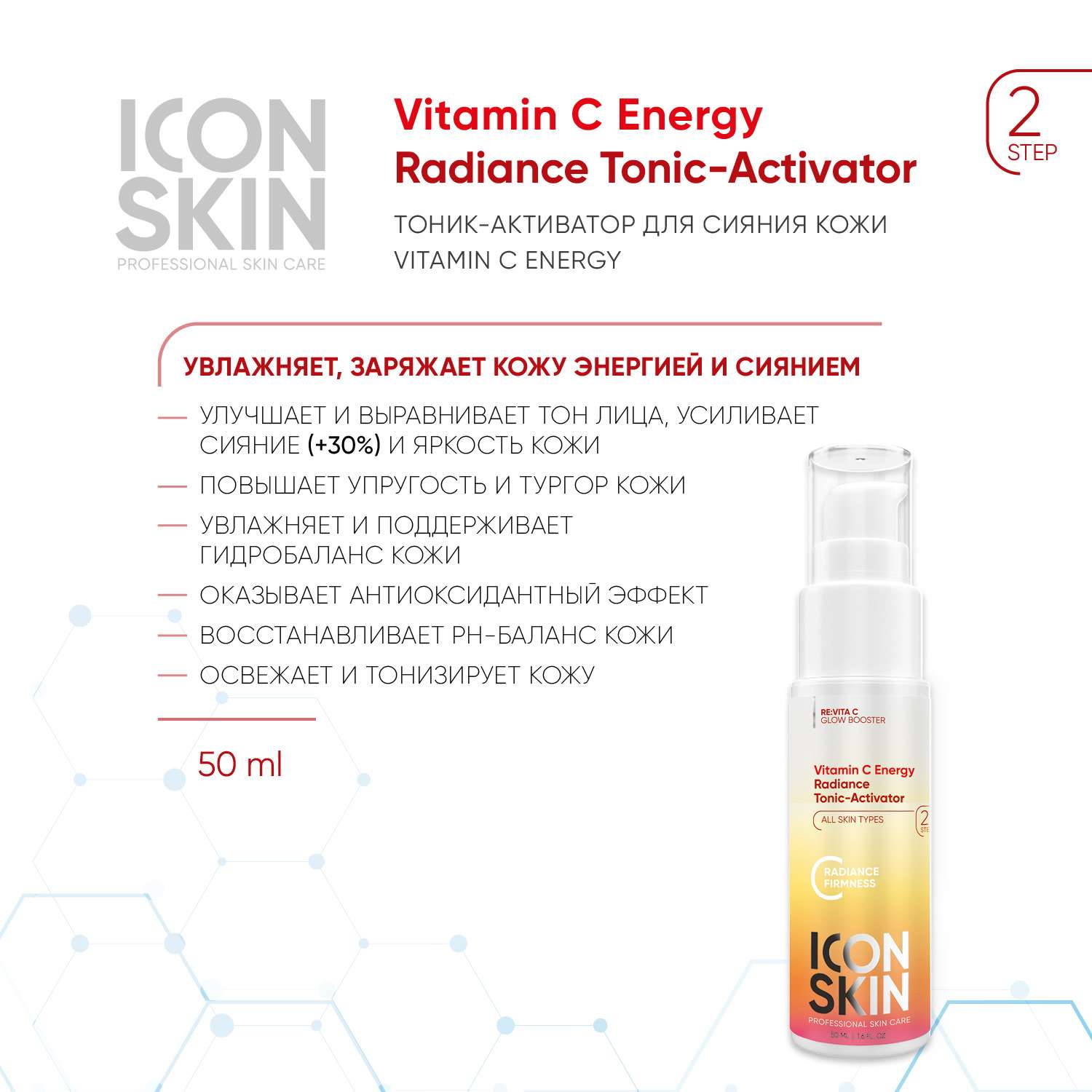 Набор дорожный ICON SKIN c витамином С Re:Vita C № 3 5 средств - фото 4