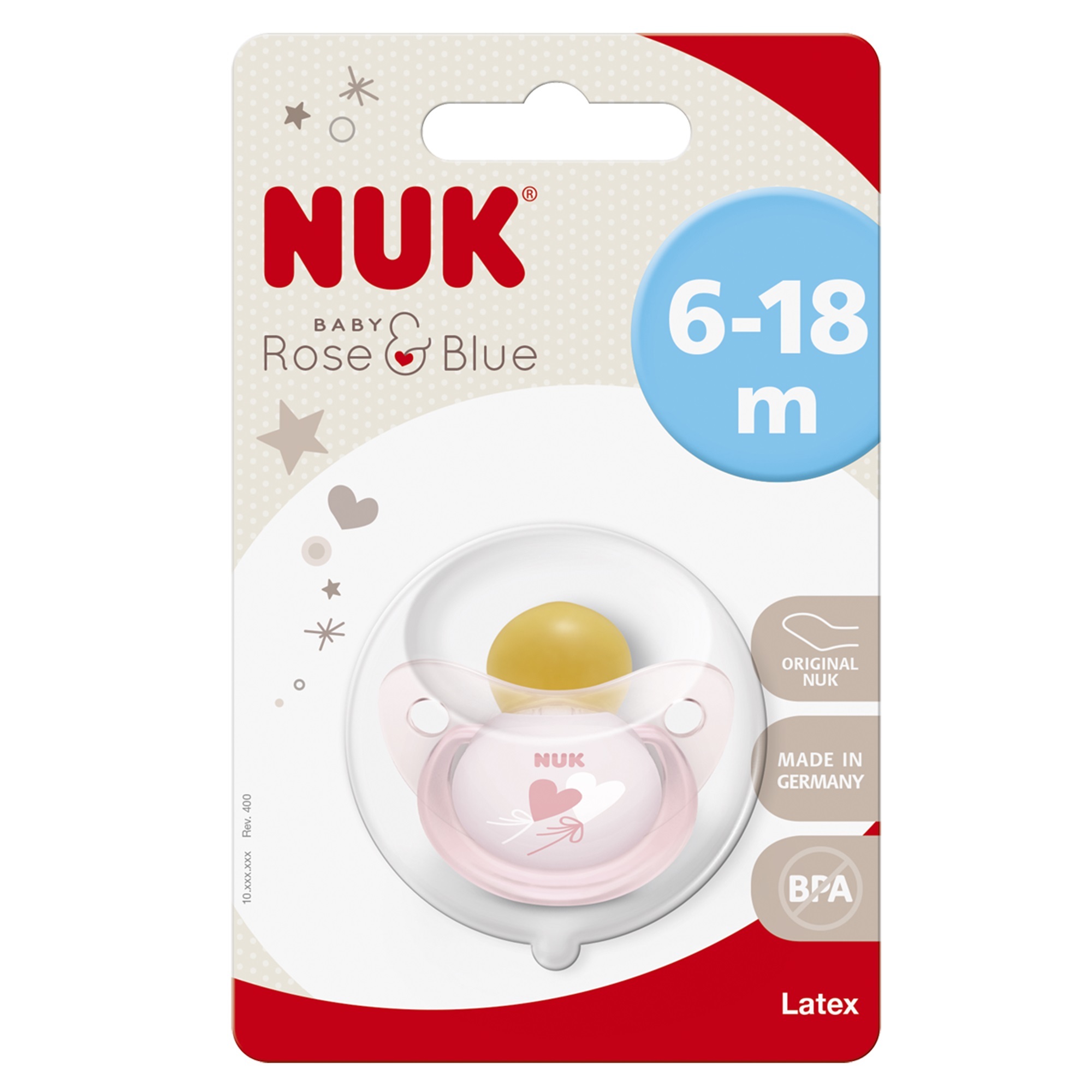 Пустышка Nuk Baby с 6месяцев Rose в ассортименте 10733196 - фото 4