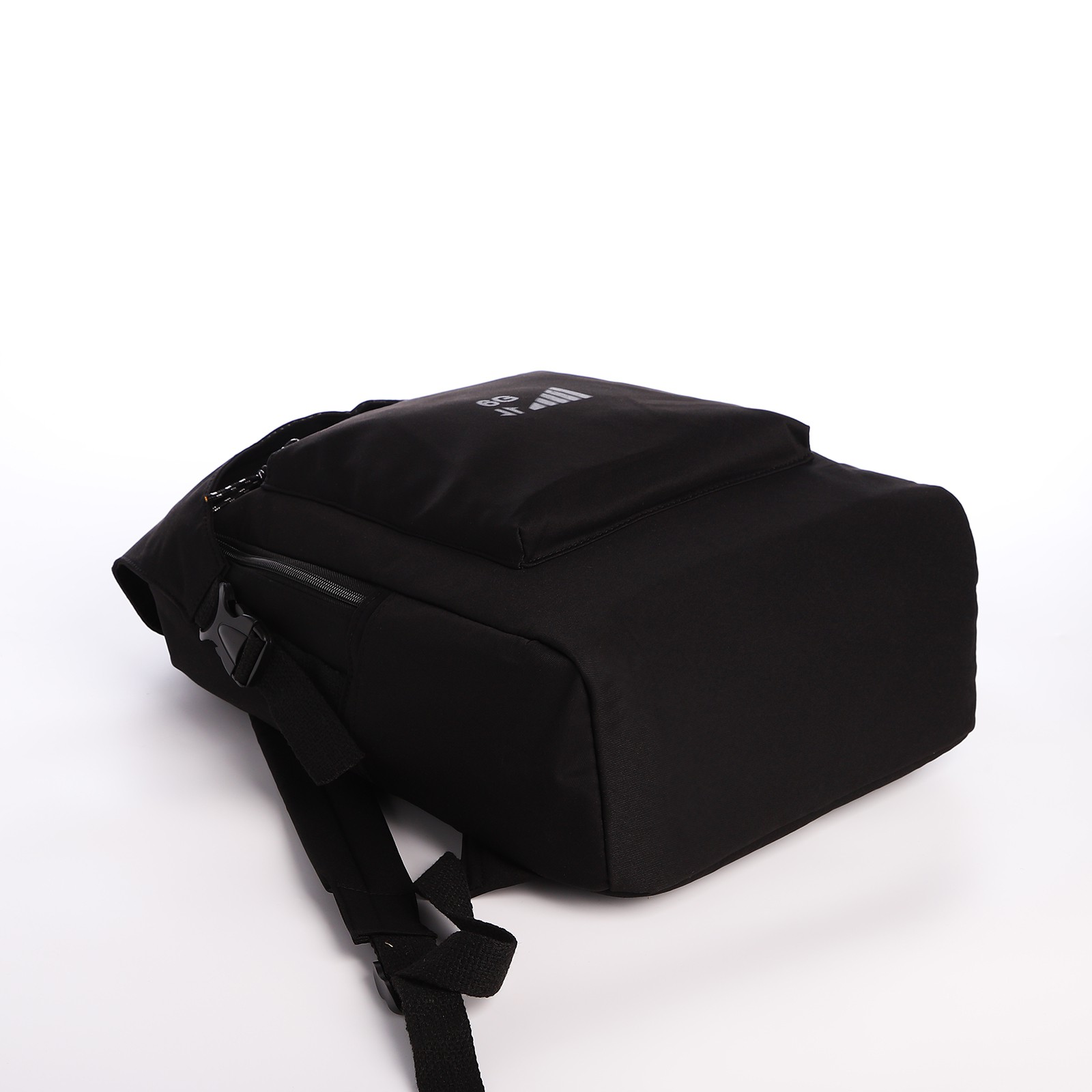 Рюкзак молодёжный NAZAMOK из текстиля на молнии 5 карманов цвет чёрный - фото 3