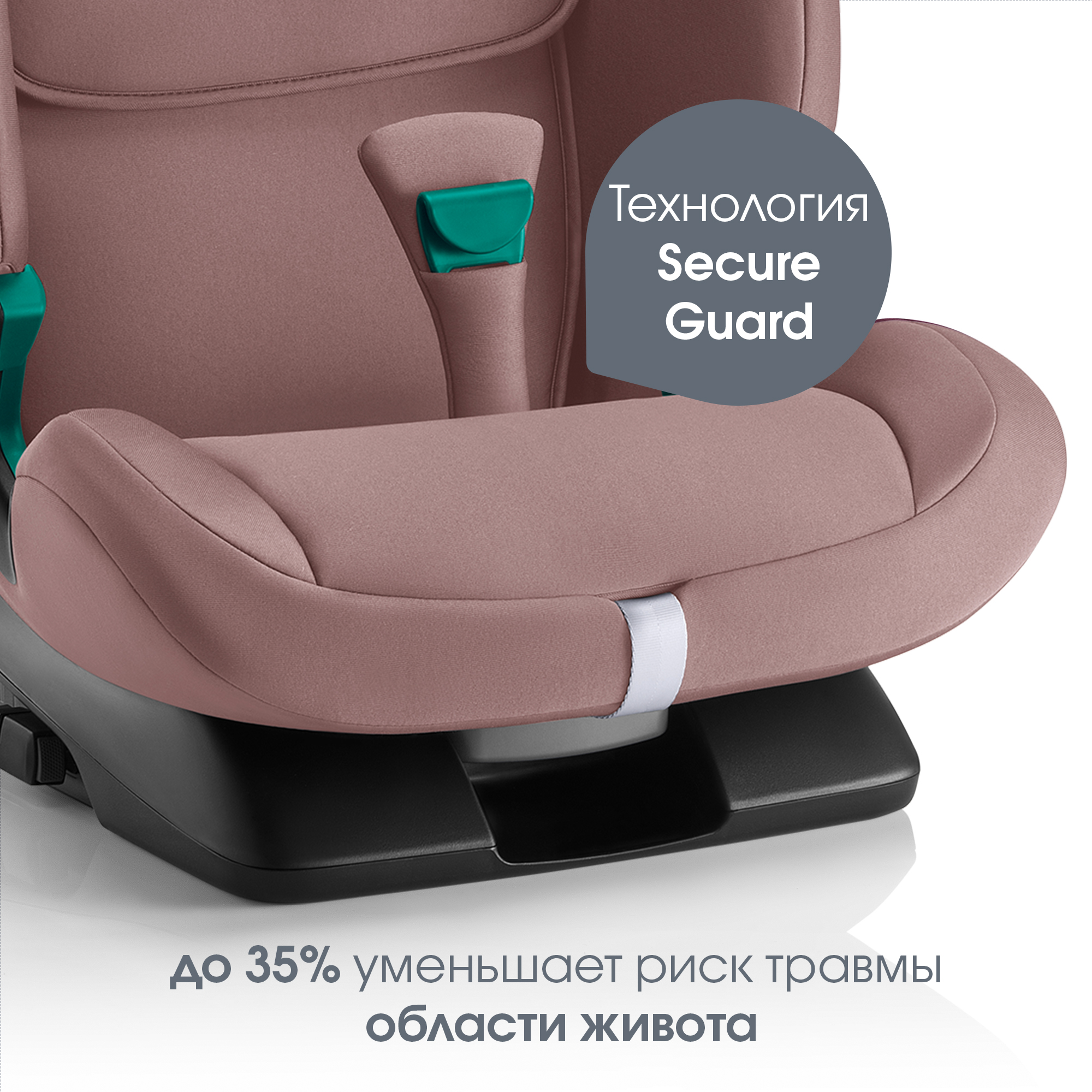 Детское автокресло Britax Roemer Evolvafix Dusty Rose - фото 7