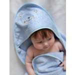 Полотенце для новорожденного Baby Nice с капюшоном уголком 75х75 см