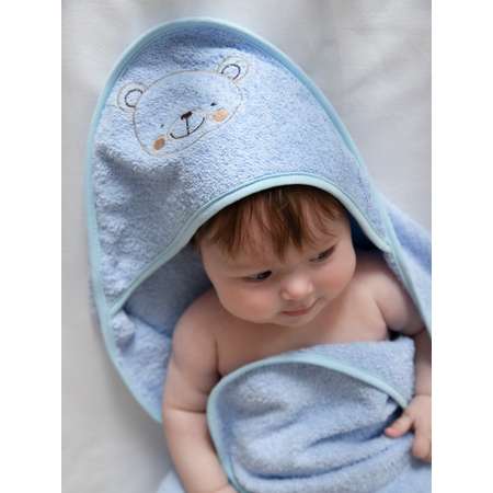 Полотенце для новорожденного Baby Nice с капюшоном уголком 75х75 см