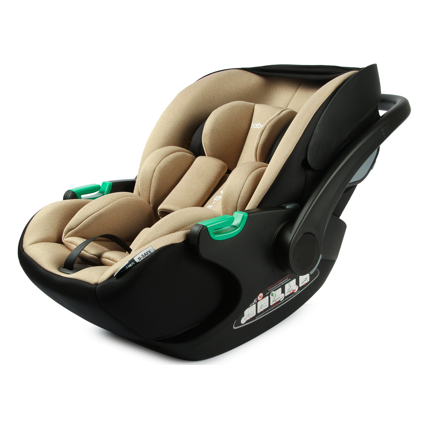 Автокресло Babyton B-Safe Beige - фото 9