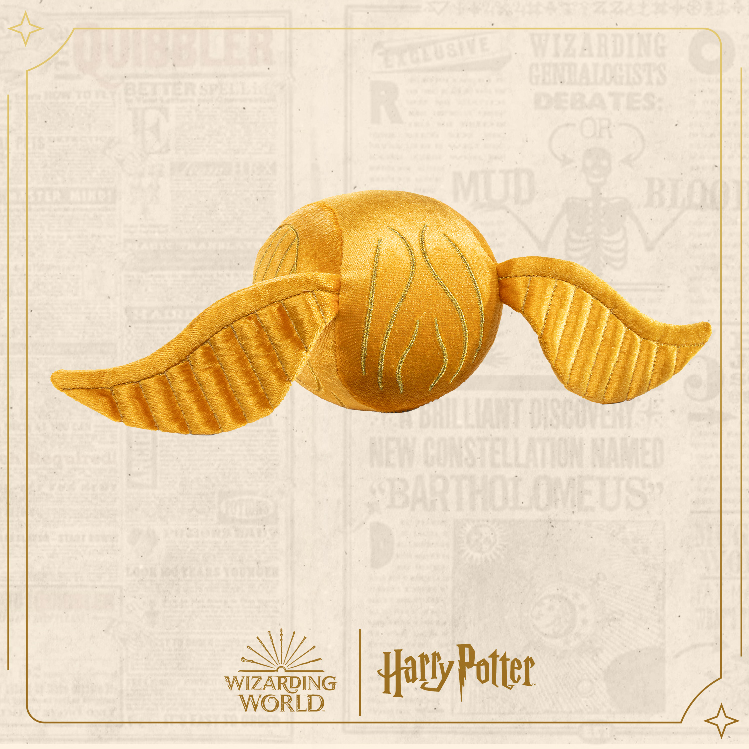 Мягкая игрушка Harry Potter золотой снитч 38 см купить по цене 1999 ₽ в  интернет-магазине Детский мир