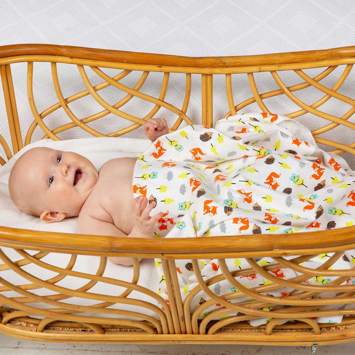 Пеленка фланелевая Чудо-чадо для новорожденных Тренды/Лес 85х120 см 1 шт - фото 3