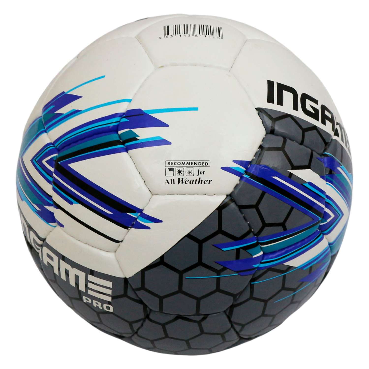 Мяч футбольный InGame PRO №5 сине-черный IFB-115 - фото 3
