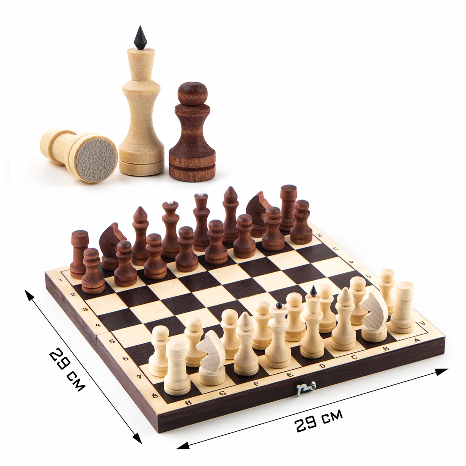 Шахматы Sima-Land обиходные 29 х 29 х3 9см фигуры матовые - фото 7
