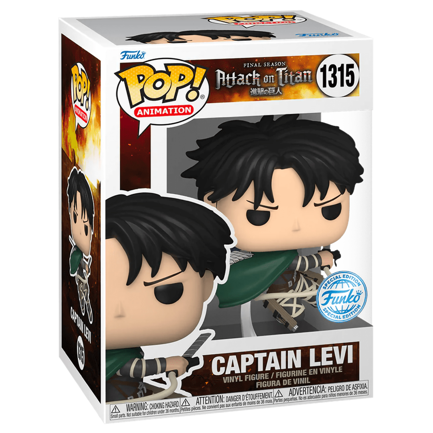 Фигурка Funko POP! Animation Attack on Titan S5 Captain Levi (Exc) (1315) 68754 - фото 2