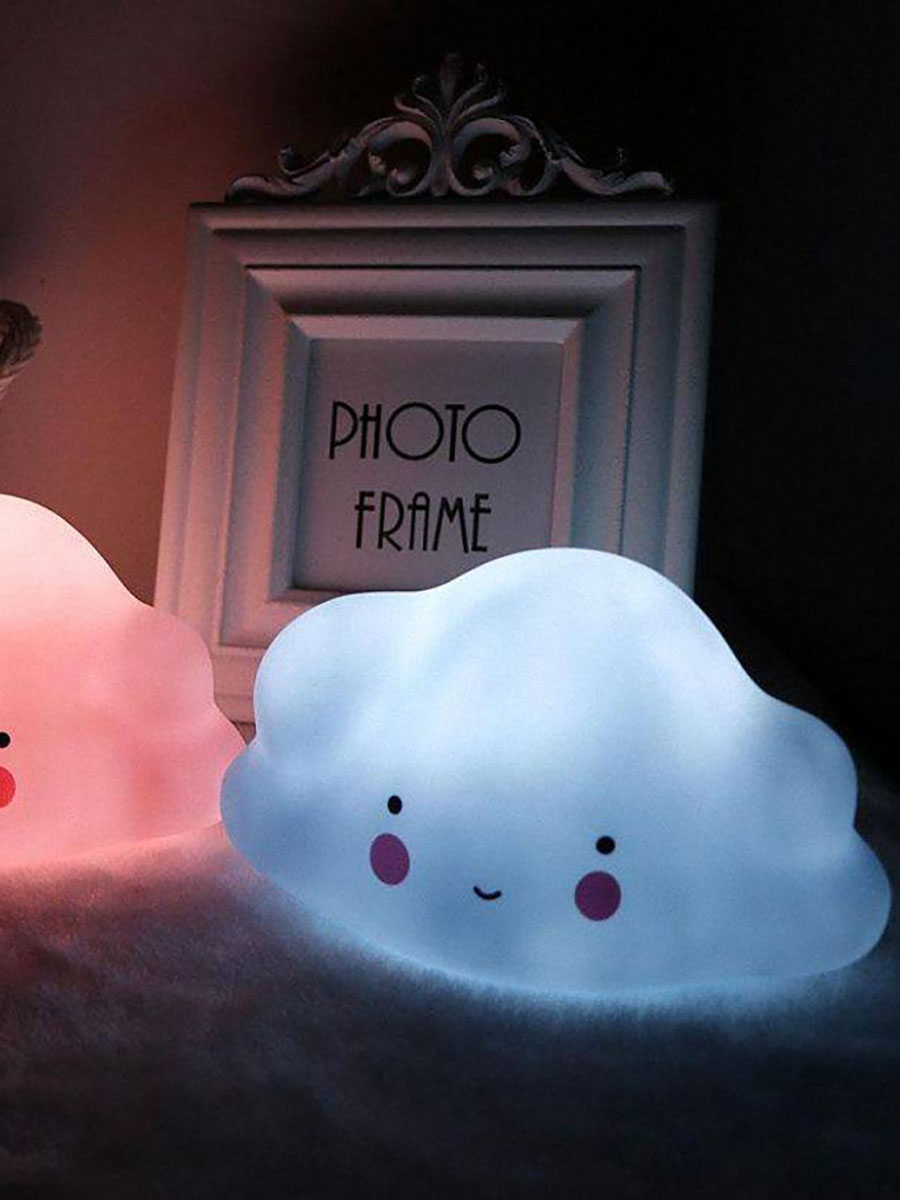 Лампа настольная светодиодная LATS ночник детский облако голубое - фото 9