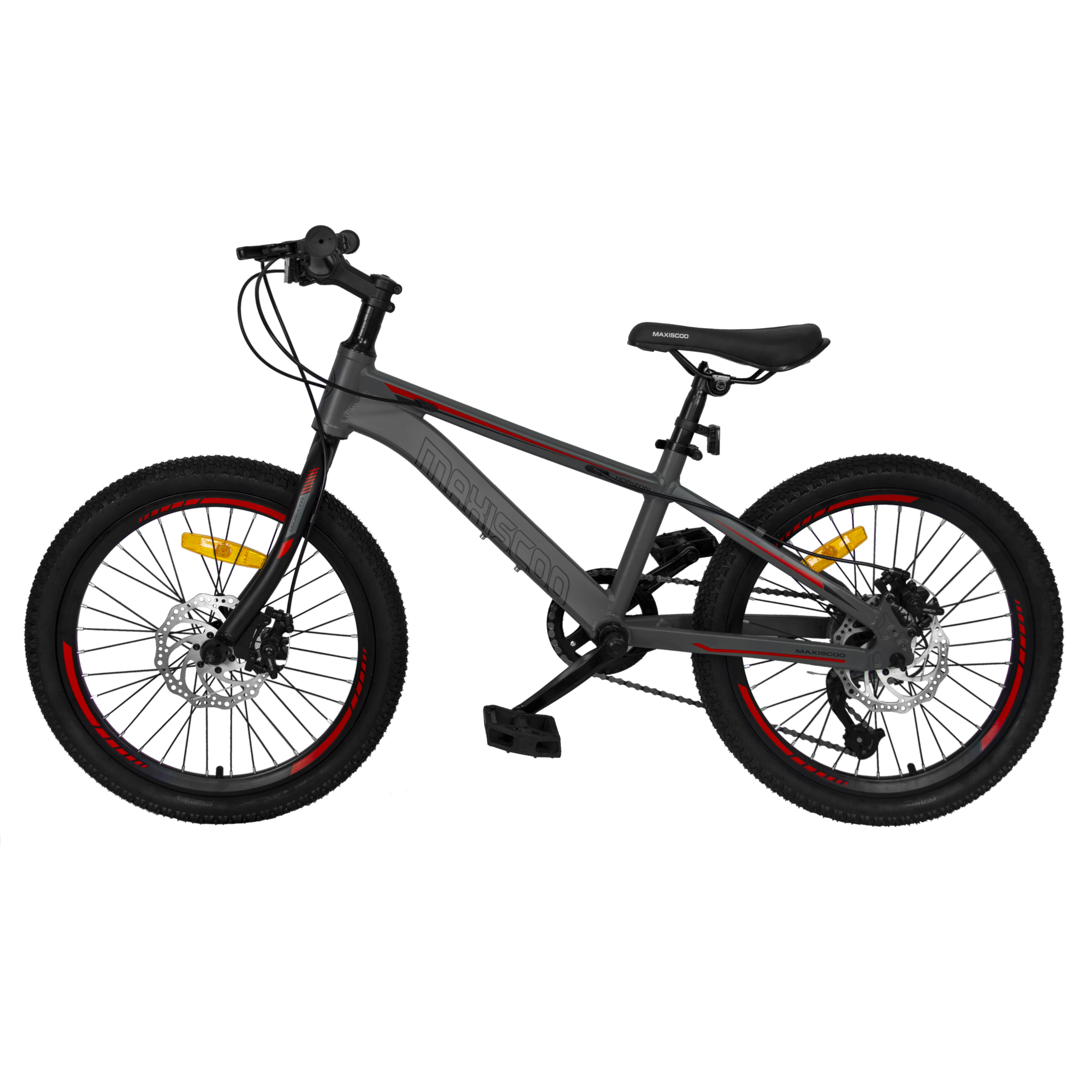 Детский двухколесный велосипед Maxiscoo Horizon 7 скоростей 20 серый матовый - фото 3